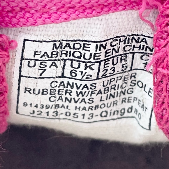 Polo Ralph Lauren Bal Harbor Repeat Slip On Pink Sneaker Kids / Baby size 7 - Picture 11 of 11